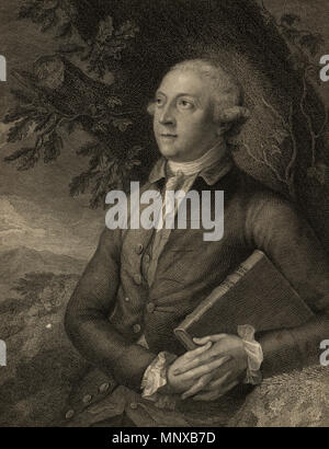 . Un'immagine da un set di 8 extra-volumi illustrati di un tour in Galles da Thomas Pennant (1726-1798) che la cronaca tre viaggi ha fatto attraverso il Galles tra 1773 e 1776. Questi volumi sono unici in quanto essi sono stati compilati per Pennant della propria biblioteca a Downing. Questa edizione è stata prodotta nel 1781. I volumi includono un numero di disegni originali da Mosè Griffiths, Ingleby e altri ben noti artisti del periodo. Il XVIII secolo. Thomas Pennant (1726-1798) 1189 Thomas Pennant ritratto 1779 Foto Stock