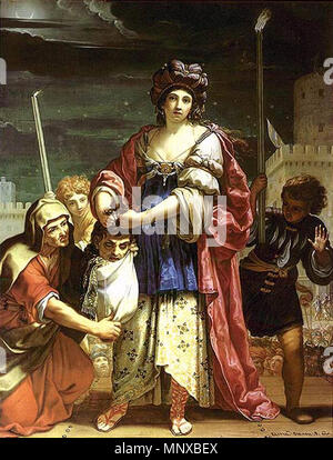 Giuditta con la testa di Holophernes seconda metà del XVII secolo. 1125 Elisabetta Sirani - Giuditta con la testa di Oloferne - WGA21460 Foto Stock