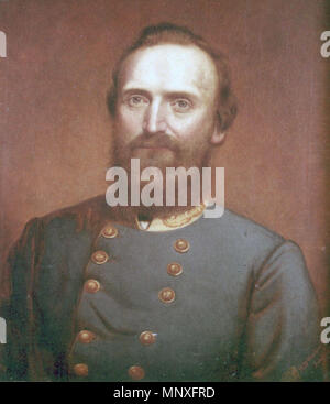 . Stonewall Jackson ritratto da William D. Washington. Ritratto ad olio di generale Stonewall Jackson, che era stata dipinta da William D. Washington nel 1868, sulla base del 1862 "Winchester foto di Jackson. L'originale verticale è di proprietà del Virginia Military Institute . 1868. William D. Washington 1146 Stonewall Jackson ritratto da William D. Washington Foto Stock