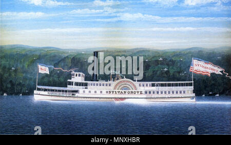 . Inglese: Sylvan Grove, Steamboat. 1871. James Bard (1815-1897) nomi alternativi james bard; jas bard Descrizione pittore americano Data di nascita e morte 15 Ottobre 1815 26 marzo 1897 Luogo di nascita e morte di New York City White Plains competente controllo : Q6129357 VIAF: 57435671 ISNI: 0000 0000 6677 881X ULAN: 500006629 LCCN: nr91039953 GND: 120055384 WorldCat 1154 Sylvan Grove 02 Foto Stock