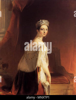 Inglese: Queen Victoria 1838. 1190 Thomas Sully - Queen Victoria - WGA21964 Foto Stock