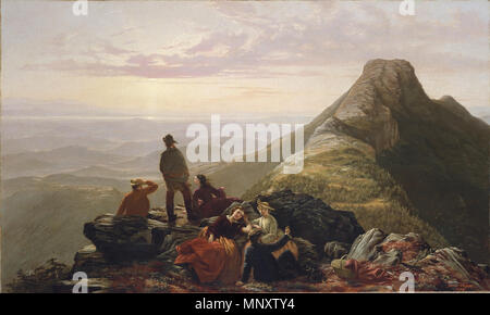 Il tardivo Party sulla Mansfield Mountain 1858. 1190 Jerome Thompson-The partito tardiva sulla Mansfield-1858 di montagna Foto Stock