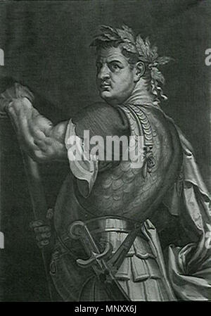 . D. Tito Vespasiano, imperatore di Roma dal 79 al 81, incisa da Egidio Sadeler dopo Tiziano. inizio del XVII sec.. Egidius Sadeler (1570-1629) nomi alternativi Egidio Sadeler (II), Egidio Sadeler, Egidius Sadeler, Gillis, Sadeler Sadeler Jiljí Descrizione printmaker fiamminga, disegnatore e pittore e miniatore figlio di Egidio Sadeler (I) nipote di Jan Sadeler (I) nipote di Raffaello Sadeler Data di nascita e morte circa 1570 1629 Luogo di nascita e morte Anversa Praga posizione Lavoro Anversa (1586-1589), Monaco di Baviera (1590), Roma (1593), Napoli, Monaco di Baviera (1594-1597), Praga (1597-1629) Foto Stock