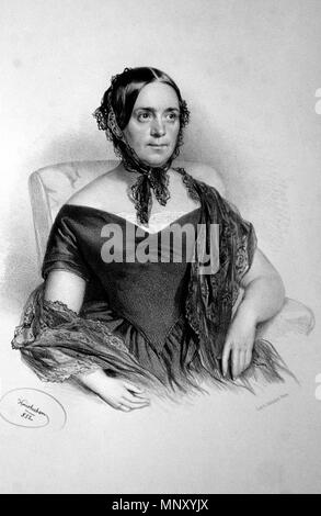 Fotocamere digitali Olympus . Deutsch: Maria Steinitz, geb. Edle von Hennevogel-Ebenburg , Ehefrau des Ingenieurs Franz Xaver Steinitz. Lithographie von Josef Kriehuber, 1852. 1852. Josef Kriehuber (1800-1876) 858 Maria Steinitz Litho Foto Stock