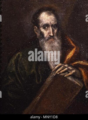 1212 Onu apóstol, de El Greco (Museo de Santa Cruz de Toledo) Foto Stock