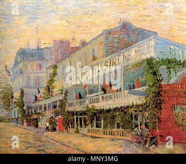 Il ristorante de La Sirène à Asnières . Ristorante 'De la Sirène' a Asnières (Parigi, Musée d'Orsay) . Estate 1887. 1222 Vista Ristorante Vincent van Gogh Foto Stock