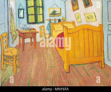 Deutsch: Vincents Schlafzimmer in Arles inglese: Vincent la camera da letto di Arles Italiano: Camera da Letto Ottobre 1888. 1238 Vincent Van Gogh 0011 Foto Stock