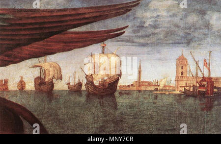 Inglese: Il leone di San Marco . Dettagli . 1516. 1242 Vittore Carpaccio, leone di San Marco 04 Foto Stock
