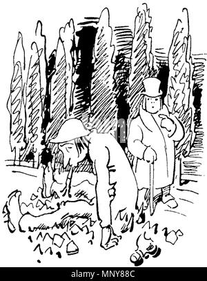 . Deutsch: aus 'Der Haarbeutel' von Wilhelm Busch. 1878. Wilhelm Busch (1832-1908) Descrizione disegnatore tedesco, pittore e poeta Data di nascita e morte 15 Aprile 1832 9 gennaio 1908 Luogo di nascita e morte Wiedensahl Mechtshausen sede di lavoro Monaco di Baviera, Francoforte, Wiedensahl competente controllo : Q109540 VIAF: 22139423 ISNI: 0000 0001 0877 704X ULAN: 500026717 LCCN: N79133995 NLA: 35024197 WorldCat 1247 W Busch Der Haarbeutel 27 Foto Stock