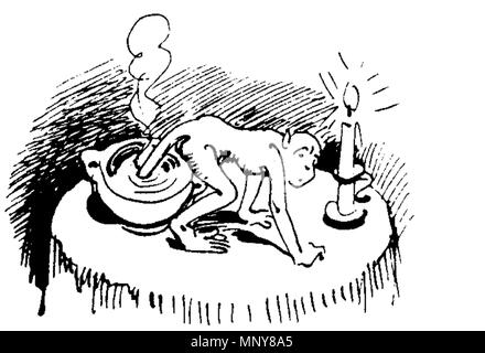 . Deutsch: aus 'Der Haarbeutel' von Wilhelm Busch. 1878. Wilhelm Busch (1832-1908) Descrizione disegnatore tedesco, pittore e poeta Data di nascita e morte 15 Aprile 1832 9 gennaio 1908 Luogo di nascita e morte Wiedensahl Mechtshausen sede di lavoro Monaco di Baviera, Francoforte, Wiedensahl competente controllo : Q109540 VIAF: 22139423 ISNI: 0000 0001 0877 704X ULAN: 500026717 LCCN: N79133995 NLA: 35024197 WorldCat 1247 W Busch Der Haarbeutel 66 Foto Stock
