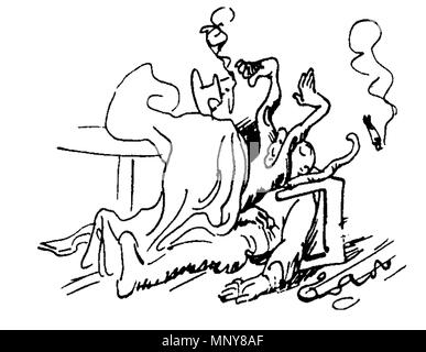 . Deutsch: aus 'Der Haarbeutel' von Wilhelm Busch. 1878. Wilhelm Busch (1832-1908) Descrizione disegnatore tedesco, pittore e poeta Data di nascita e morte 15 Aprile 1832 9 gennaio 1908 Luogo di nascita e morte Wiedensahl Mechtshausen sede di lavoro Monaco di Baviera, Francoforte, Wiedensahl competente controllo : Q109540 VIAF: 22139423 ISNI: 0000 0001 0877 704X ULAN: 500026717 LCCN: N79133995 NLA: 35024197 WorldCat 1247 W Busch Der Haarbeutel 6G Foto Stock