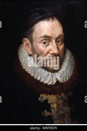 Ritratto di Willem I (1533-1584), il principe di Orange titolo alternativo(s): - ± 1579 (1578-1580). 1260 Willem I, principe di Orange da Adriaen Thomasz. Il tasto Mauritshuis 225 Foto Stock