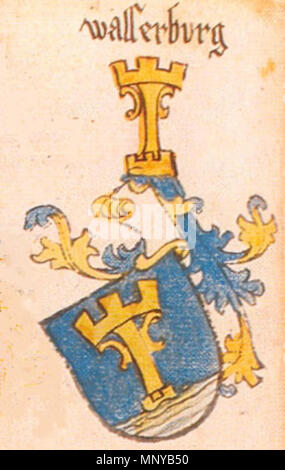 . Ingeram-Codex der ehemaligen Bibliothek Cotta wasserburg freigestellt aus: . 1459. Hans Ingeram e una cosiddetta Exempla-master 1276 XIngeram Codex 137c-wasserburg Foto Stock