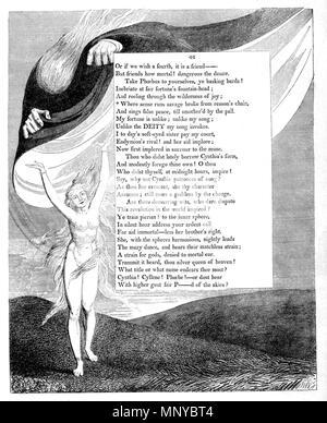 . Illustrazione pagina a fronte 25 di William Blake, pittore e poeta da Richard Garnett Editore: Londra, Seeley. La didascalia, rimosso per la trascrizione, era "Pagina di giovani ' notte pensieri.' illustrato da W. Blake.', e contiene il testo da quel poema. 1895. William Blake (1757-1827) nomi alternativi W. Blake; Uil'iam Bleik Descrizione British pittore, poeta, scrittore, teologo, collezionista e incisore, Data di nascita e morte 28 novembre 1757 12 agosto 1827 Luogo di nascita e morte Broadwick Street Charing Cross sede di lavoro London Authority control : Q41513 VIAF: 54144439 ISNI: 0000 Foto Stock