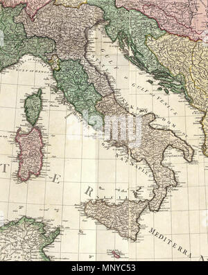 . Inglese: (composito di) una mappa del Mare Mediterraneo con le regioni adiacenti e mari in Europa, Asia e Africa. Da William Faden, geografo al re. Londra, stampato per Wm. Faden, Charing Cross, 1 marzo, 1785. 1 marzo 1785. William Faden (1749-1836) nomi alternativi Faden & Jefferys Descrizione cartografo britannico e publisher e Data di nascita e morte circa 1750 21 marzo 1836 Luogo di nascita Londra posizione di lavoro dal 1771: 'geografo al re e al Principe di Galles' competente controllo : Q8008902 VIAF: 12630020 ISNI: 0000 0001 2276 5926 ULAN: 500043295 LCCN: n8 Foto Stock