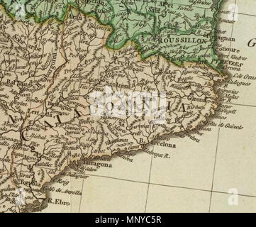 . Inglese: (composito di) una mappa del Mare Mediterraneo con le regioni adiacenti e mari in Europa, Asia e Africa. Da William Faden, geografo al re. Londra, stampato per Wm. Faden, Charing Cross, 1 marzo, 1785. 1 marzo 1785. William Faden (1749-1836) nomi alternativi Faden & Jefferys Descrizione cartografo britannico e publisher e Data di nascita e morte circa 1750 21 marzo 1836 Luogo di nascita Londra posizione di lavoro dal 1771: 'geografo al re e al Principe di Galles' competente controllo : Q8008902 VIAF: 12630020 ISNI: 0000 0001 2276 5926 ULAN: 500043295 LCCN: n8 Foto Stock