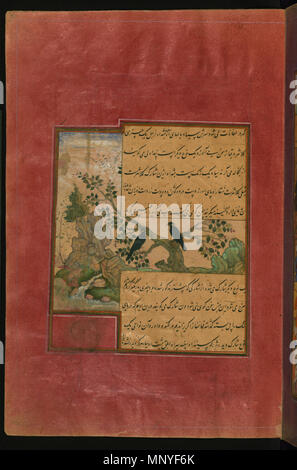 Gli uccelli di Hindustan: storni, chiamato Pandavali . Inglese: questa custodia folio da Walters manoscritto W.596 raffigura uccelli di Hindustan: storni, chiamato pandavali. . Il XVI secolo D.C. (Mughal Timurid;). Babur (1483-1530) nomi alternativi Zahir-ud-din Muhammad Babur, Baber, Babar, فارسی: Descrizione بابر Uzbekistani imperatore imperatore Mughal Data di nascita e morte 14 Febbraio 1483 26 dicembre 1530 Luogo di nascita e morte di Andijan Autorità di Agra controllo : Q797848 VIAF: 97090468 ISNI: 0000 0001 0845 1285 ULAN: 500212753 LCCN: N50053659 GND: 118841807 WorldCat 1280 Zahir al-Din Muhammad Babur - B Foto Stock