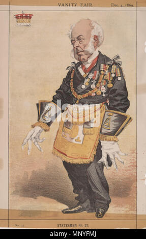 . Gli statisti No.37: Caricatura di Thomas Dundas, 2° Conte di Zetland. La didascalia recita "La maggior parte venerabile Grand Master'. Il 4 dicembre 1869. "Coïdé' James Tissot (1836-1902) nomi alternativi 'Coïdé' nome legale: James Joseph Jacques Tissot Descrizione pittore francese e caricaturista Data di nascita e morte 15 Ottobre 1836 8 Agosto 1902 Luogo di nascita e morte Nantes Buillon, Dipartimento Doubs sede di lavoro Parigi, Londres, Palestina, Buillon (Doubs) Autorità di controllo : Q381248 VIAF: 51697889 ISNI: 0000 0000 8129 7432 ULAN: 500010633 LCCN: N82073912 NLA: 36512826 WorldCat 1282 Thomas Dundas, Foto Stock