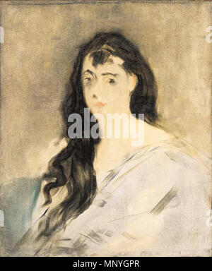 1288 Édouard Manet - Jeune femme aux cheveux défaits Foto Stock