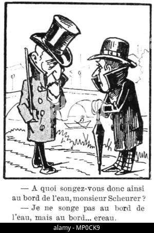 . 'Le mois comique, par Moloch". 1898. Moloch 1099 Scheurer par Moloch Foto Stock