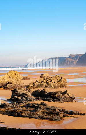 Cordoama Beach - Praia da Cordoama - Vila do Bispo, Algarve, PORTOGALLO Foto Stock