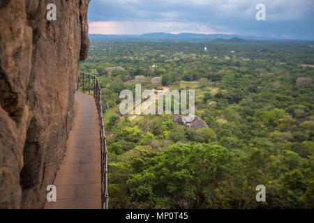 Sigiriya parco nazionale in Sri Lanka Foto Stock