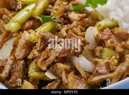 Machaca - messicana autentica carne tagliuzzata, close up Foto Stock