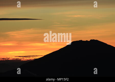 Il dieng plateau e monte prau è uno dei più belli destinazione nel centro di Giava, in Indonesia Foto Stock