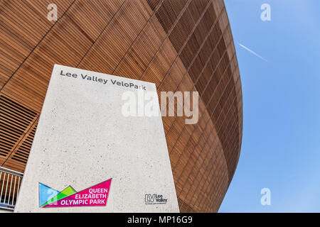 Lee Vally Velopark presso la Queen Elizabeth Olympic Park a Londra Foto Stock