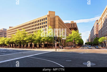 J. Edgar Hoover è un edificio situato a Washington DC, Stati Uniti d'America. Si tratta di edificio principale dell Ufficio federale di investigazione o FB Foto Stock