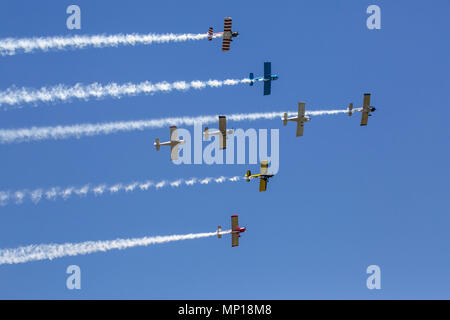 Falcon formazione di volo presso la centrale di Airshow di Texas Foto Stock