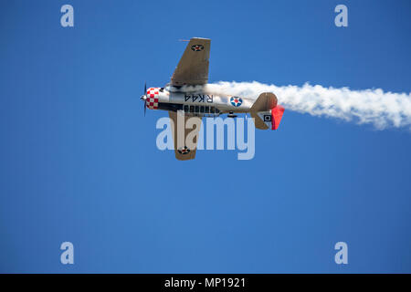 North American texano aeromobile presso la centrale di Airshow di Texas Foto Stock