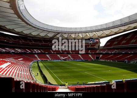 Madrid, Spagna. Il 20 maggio 2018. Vista generale di Wanda Metropolitano Stadium a Madrid il 20 maggio 2018. (Foto di Guille Martinez/Cordon Premere) Cordon Premere Credito: CORDON PREMERE/Alamy Live News Foto Stock