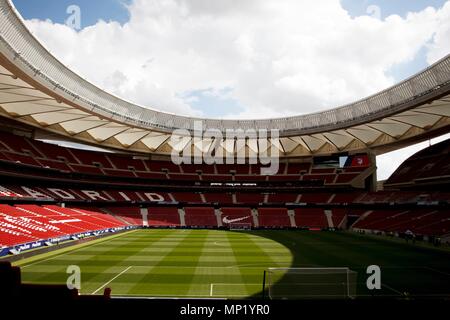 Madrid, Spagna. Il 20 maggio 2018. Vista generale di Wanda Metropolitano Stadium a Madrid il 20 maggio 2018. (Foto di Guille Martinez/Cordon Premere) Cordon Premere Credito: CORDON PREMERE/Alamy Live News Foto Stock