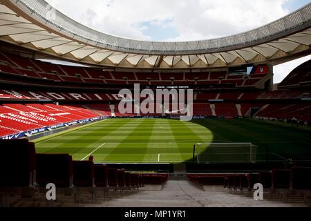 Madrid, Spagna. Il 20 maggio 2018. Vista generale di Wanda Metropolitano Stadium a Madrid il 20 maggio 2018. (Foto di Guille Martinez/Cordon Premere) Cordon Premere Credito: CORDON PREMERE/Alamy Live News Foto Stock