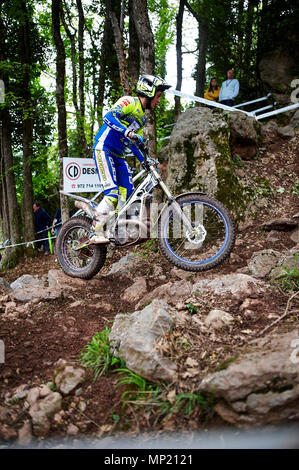 Camprodon, Girona, Spagna. Il 20 maggio 2018. Prova FIM Campionati del Mondo, Spagna; Miquel Gelabert della classe TrialGP in azione Credit: Azione Plus sport/Alamy Live News Foto Stock