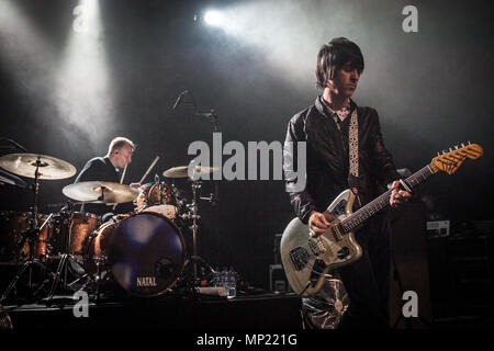 Copenhagen, Danimarca. Il 19 maggio 2018. Il cantante inglese, compositore e musicista Johnny Marr esegue un concerto dal vivo a VEGA in Copenhagen. (Photo credit: Gonzales foto - Thomas RASMUSSEN). Credito: Gonzales foto/Alamy Live News Foto Stock