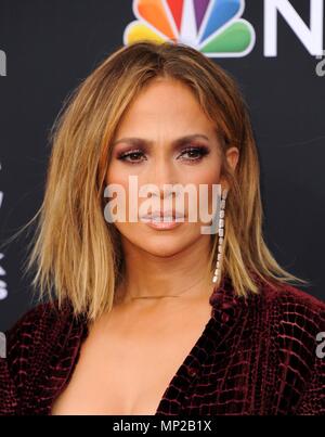 Jennifer Lopez presso gli arrivi per 2018 Billboard Music Awards, MGM Grand Garden Arena di Las Vegas, NV il 20 maggio 2018. Foto di: Elizabeth Goodenough/Everett Collection Foto Stock