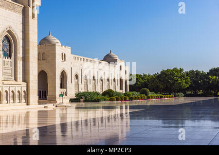 Sultan Qaboos grande moschea in Muscat Oman Foto Stock