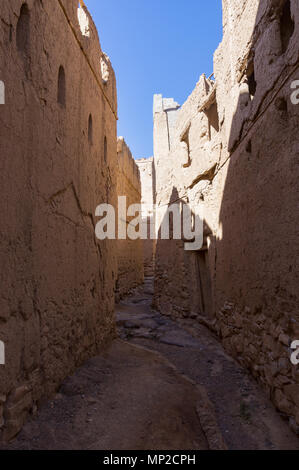 Historiocal villaggio di Al Hamra - Oman Foto Stock