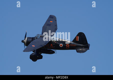 Westland Lysander III, V9367, G-AZWT, Shuttleworth Collection, Old Warden, Foto Stock