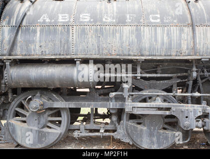Locomotiva di Paterson Museum. Costruito nel 1906 dalla locomotiva Cooke e la macchina funziona in Paterson, NJ Foto Stock