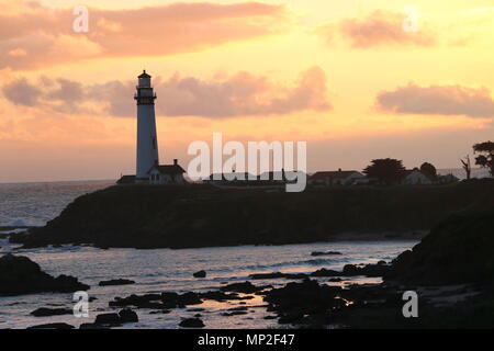 Pigeon Point Lighthouse, Caifornia. Foto Stock