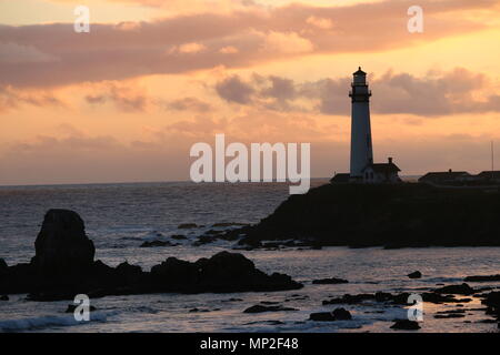 Pigeon Point Lighthouse, Caifornia. Foto Stock