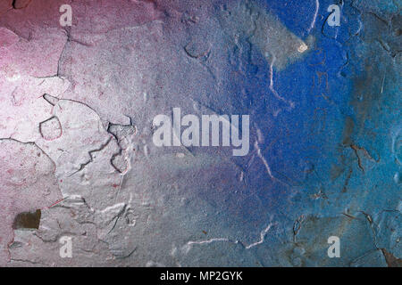 Colorate di vernice spray di sfondo e tessitura , blu e rosso . Foto Stock