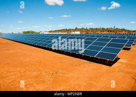 Energia solare stazione - Australia Foto Stock