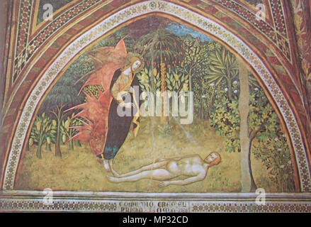 KONICA MINOLTA FOTOCAMERE DIGITALI . Inglese: Chiesa Collegiata di San Gimignano, Italia. dal Vecchio Testamento ciclo: la creazione di Adamo. Completato nel 1356. Bartolo di Fredi (1330-1410) Descrizione pittore italiano Data di nascita e morte circa 1330 circa 1409 Luogo di nascita e morte Siena Siena sede di lavoro Siena, San Gimignano, Volterra competente controllo : Q177415 VIAF: 205676390 ISNI: 0000 0000 7973 6416 ULAN: 500031914 LCCN: N84024785 NLA: 36026636 WorldCat 1113 SG OT 102 Bartolo di Fredi Creazione di Adamo Foto Stock