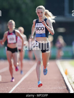 Jemma Reekie nel 1500m durante la Loughborough Meeting Internazionale di Atletica Leggera a Paula Radcliffe Stadium, Loughborough. Stampa foto di associazione. Picture Data: domenica 20 maggio, 2018. Vedere PA storia atletica Loughborough. Foto di credito dovrebbe leggere: David Davies/filo PA. Foto Stock