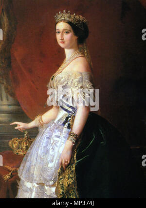 781 L'impératrice Eugénie - 1853 - Franz Xaver Winterhalter (dettaglio) Foto Stock