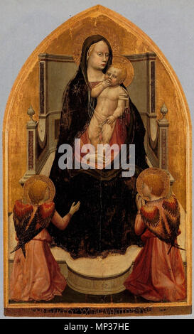 . Trittico di San Giovenale pannello centrale . 1422. Masaccio (1401-1428) nomi alternativi nascita Nome: Tommaso di Ser Giovanni di Simone pittore Descrizione Data di nascita e morte 21 Dicembre 1401 1428 Luogo di nascita e morte di San Giovanni Valdarno Roma sede di lavoro Firenze competente controllo : Q5811 VIAF: 7368513 ISNI: 0000 0001 2119 1860 ULAN: 500026649 LCCN: N79006973 NLA: 35332383 WorldCat 869 Masaccio. Trittico di San Giovenale. Pannello centrale. c.1422. Foto Stock